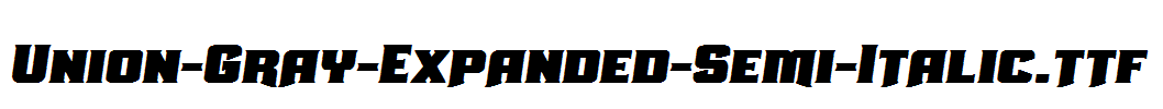 Union-Gray-Expanded-Semi-Italic.ttf