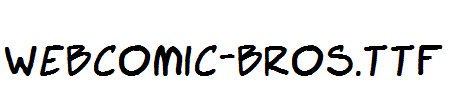 Webcomic-Bros.ttf