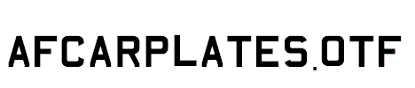 AFCarplates.otf