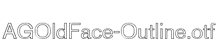 AGOldFace-Outline.otf
