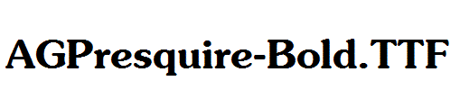 AGPresquire-Bold.TTF