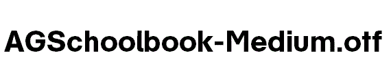 AGSchoolbook-Medium.otf