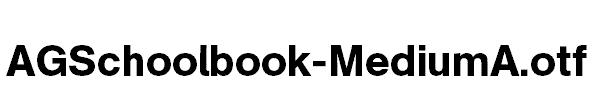 AGSchoolbook-MediumA.otf