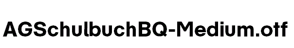 AGSchulbuchBQ-Medium.otf