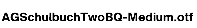 AGSchulbuchTwoBQ-Medium.otf