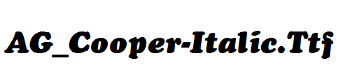 AG_Cooper-Italic.Ttf