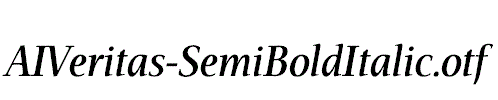 AIVeritas-SemiBoldItalic.otf