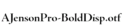 AJensonPro-BoldDisp.otf