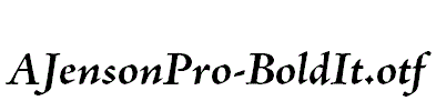 AJensonPro-BoldIt.otf