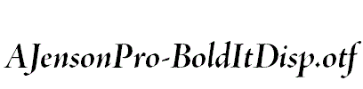 AJensonPro-BoldItDisp.otf