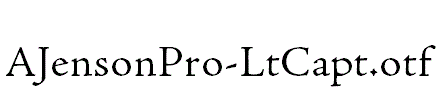 AJensonPro-LtCapt.otf