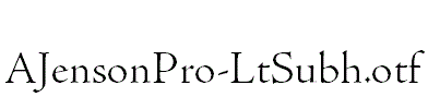 AJensonPro-LtSubh.otf