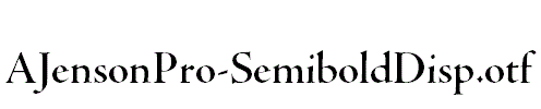 AJensonPro-SemiboldDisp.otf