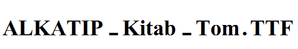 ALKATIP-Kitab-Tom.TTF