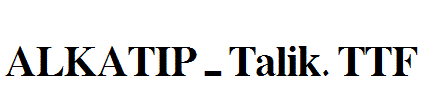 ALKATIP-Talik.TTF