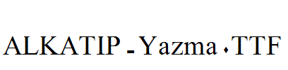 ALKATIP-Yazma.TTF