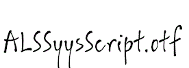 ALSSyysScript.otf