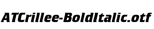 ATCrillee-BoldItalic.otf