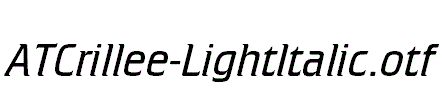ATCrillee-LightItalic.otf
