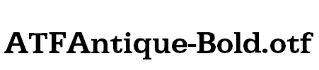 ATFAntique-Bold.otf