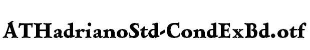 ATHadrianoStd-CondExBd.otf