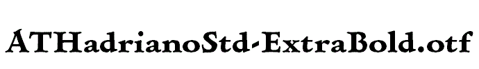 ATHadrianoStd-ExtraBold.otf