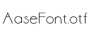 AaseFont.otf