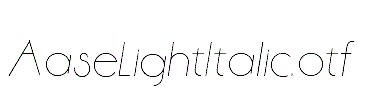 AaseLightItalic.otf
