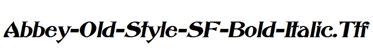 Abbey-Old-Style-SF-Bold-Italic.Ttf