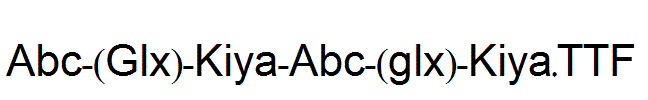 Abc-(Glx)-Kiya-Abc-(glx)-Kiya.TTF