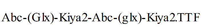 Abc-(Glx)-Kiya2-Abc-(glx)-Kiya2.TTF