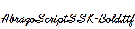 AbrazoScriptSSK-Bold.ttf