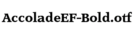 AccoladeEF-Bold.otf