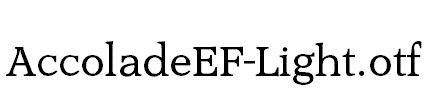 AccoladeEF-Light.otf