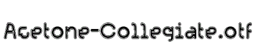 Acetone-Collegiate.otf