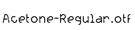 Acetone-Regular.otf