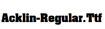 Acklin-Regular.Ttf