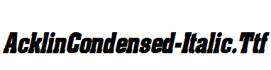 AcklinCondensed-Italic.Ttf
