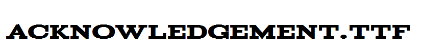 Acknowledgement.TTF