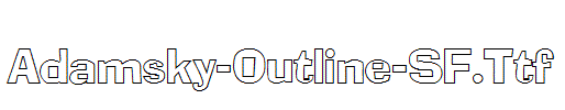 Adamsky-Outline-SF.Ttf