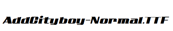 AddCityboy-Normal.TTF