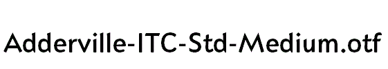 Adderville-ITC-Std-Medium.otf