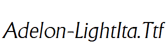 Adelon-LightIta.Ttf