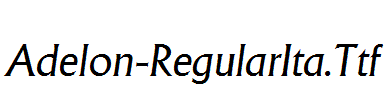 Adelon-RegularIta.Ttf