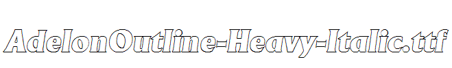 AdelonOutline-Heavy-Italic.ttf