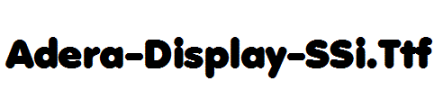 Adera-Display-SSi.Ttf