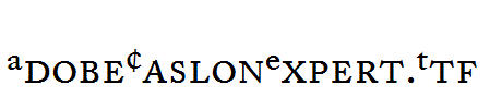 AdobeCaslonExpert.Ttf