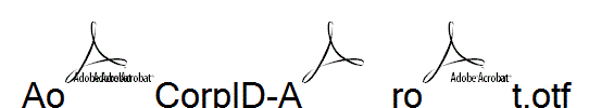 AdobeCorpID-Acrobat.otf