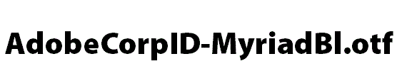 AdobeCorpID-MyriadBl.otf