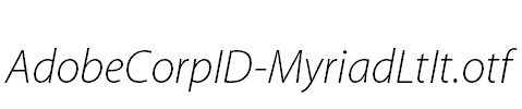AdobeCorpID-MyriadLtIt.otf